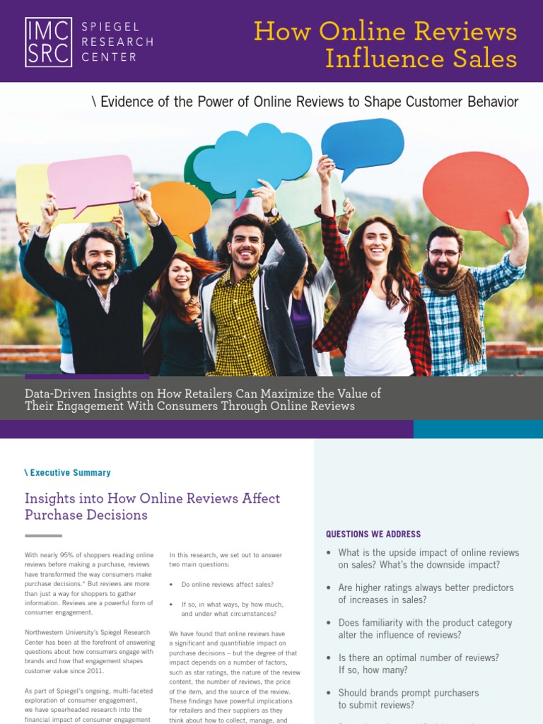 Online Reviews Boost Sales Conversion 270% | PDF | Retail | Consumer ...