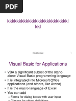 KKKKKKKKKKKKKKKKKKKKKKKKKKL KKL: VBA & Excel - PPT 1