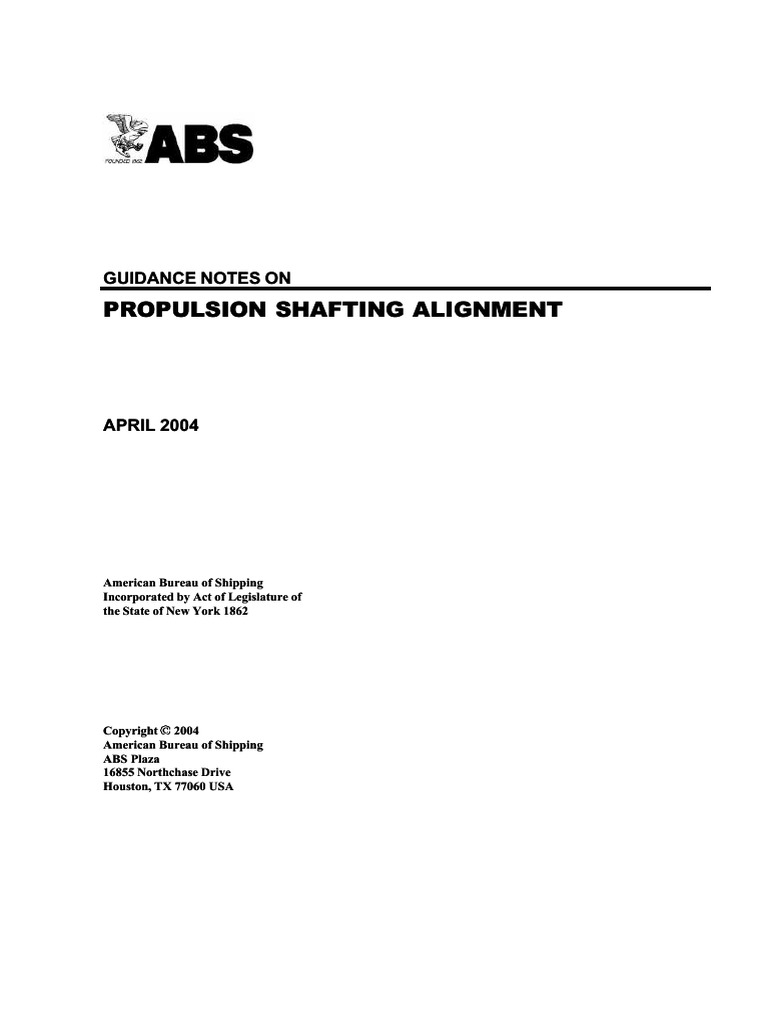 Propulsion Shafting Alignment | PDF | Mathematical Optimization | Ships