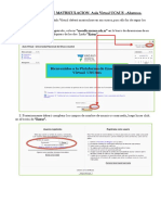 Tutorial matriculación Aula Virtual UCAUS 7 pasos