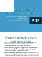 Acțiunea Curentului Electric Asupra Omului