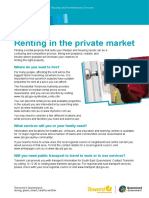 Renting in The Private Market: Where Do You Want To Live?