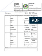 (Anecdotal Record Assessment Form) : Schools Division of Bataan Sdo-Hermosa Annex