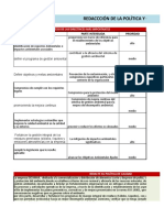 6.1 - Diseñar Política y Objetivos