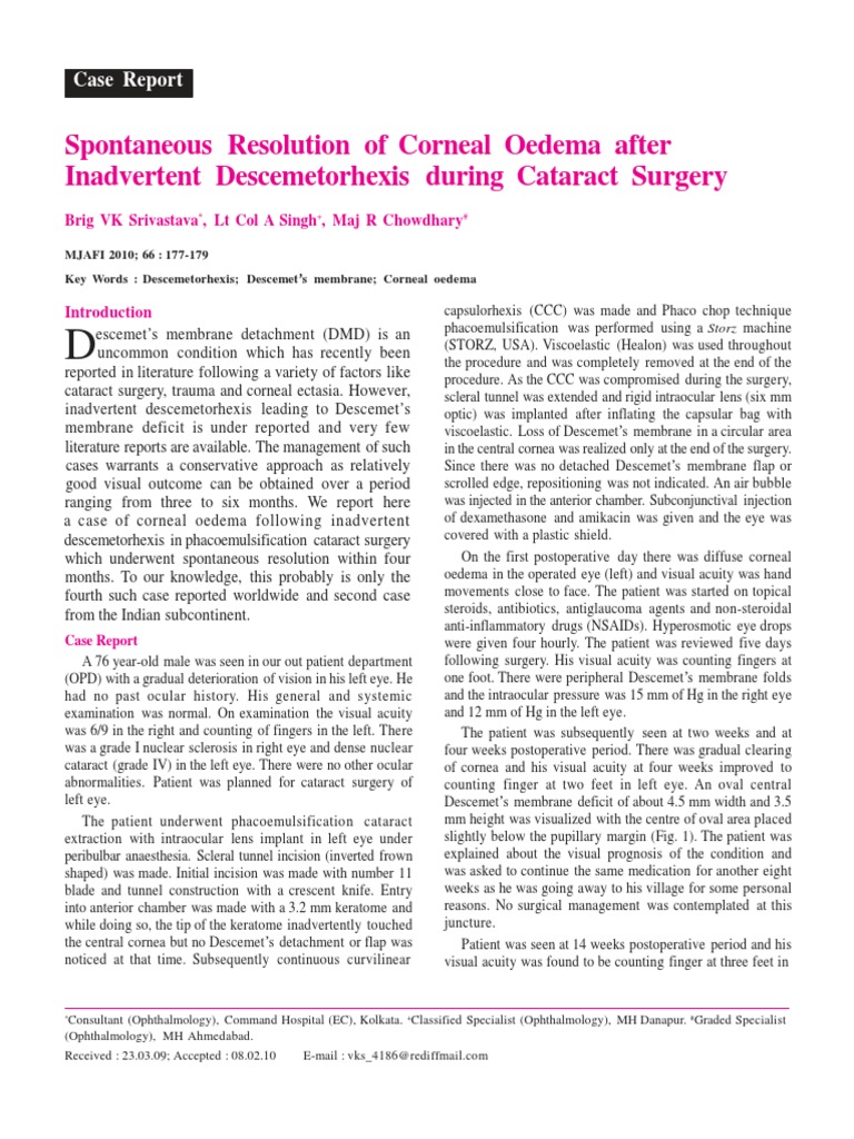 Case Report PDF Cornea Ophthalmology