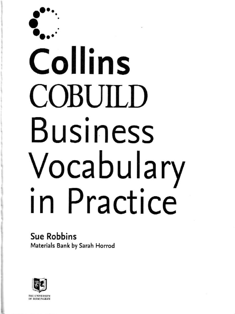 Business Vocabulary in Practice (Collins Cobuild Series) PDF PDF