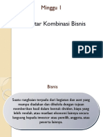 Konsep Dasar Kombinasi Bisnis