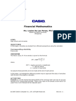 Financial Mathematics: Ma. Louise de Las Penas, PHD