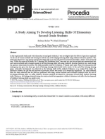 A Study Aiming To Develop Listening Skills of Elementary Second Grade Students