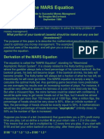 Derivation of The MARS Equation