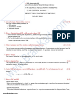 192 - EE8301, EE6401 Electrical Machines I - Question Bank 3