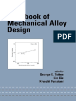 291057362 Handbook of Mechanical Alloy Design Mechanical Engineering Marcell Dekker