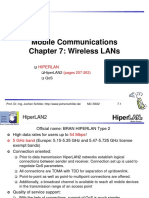 Mobile Communications Chapter 7: Wireless Lans: Hiperlan