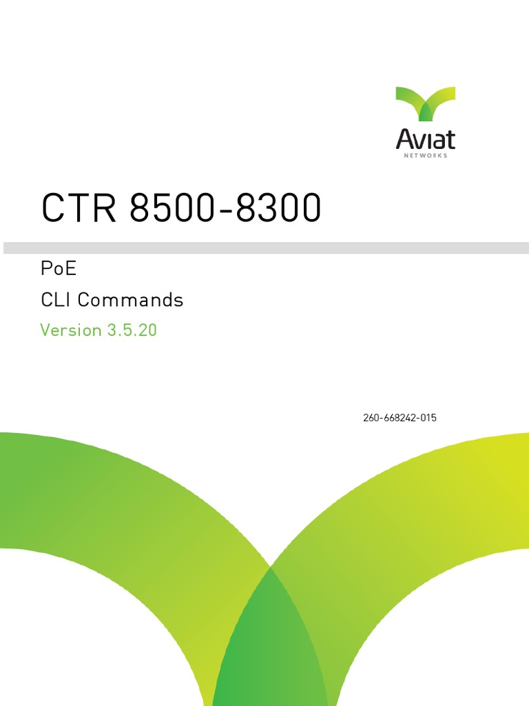 Poe Cli Commands PDF Computer Standards