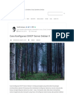 Cara Konfigurasi DHCP Server Debian 9 - Nothinux