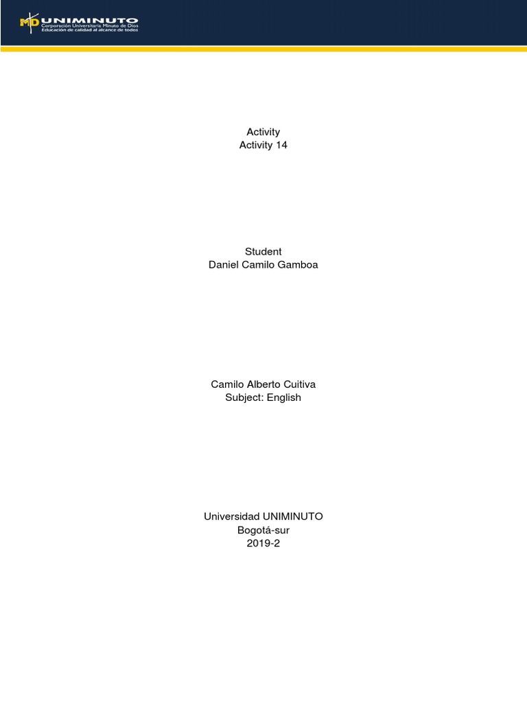 Activity Activity 14 | PDF