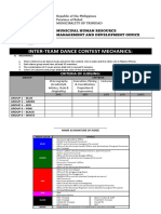 Inter-Team Dance Contest Mechanics:: Criteria of Judging