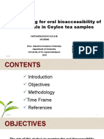 In Vitro Testing For Oral Bioaccessibility of Trace Metals in Ceylon Tea Samples