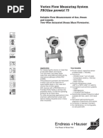 Endress Prowirl 73 Spec