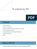 MTCTE Scheme by TEC - TUV India