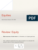 Equities: Alexei Alvarez Drobush, CFA, FRM