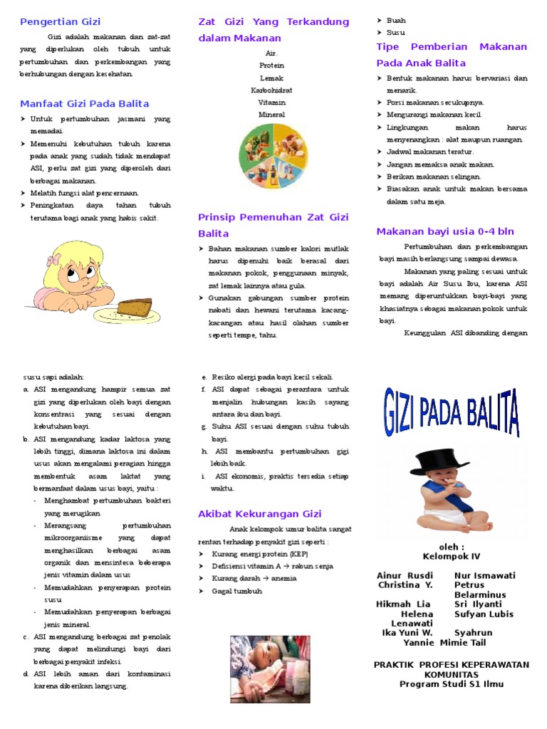 Brosur Penyuluhan Gizi Pada Balita Pdf