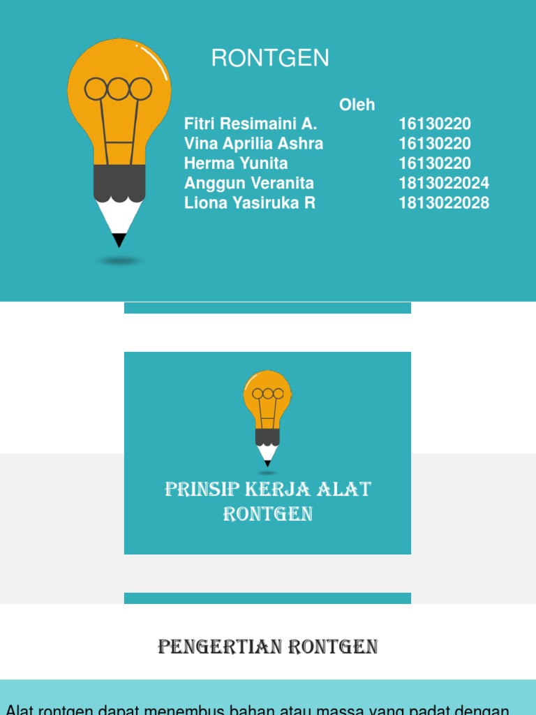 Pengertian dan Prinsip Rontgen | PDF