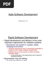 Agile Software Development: Session 9