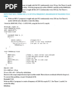 Programs On Timers