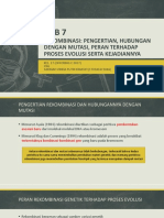 Rekombinasi: Pengertian, Hubungan Dengan Mutasi, Peran Terhadap Proses Evolusi Serta Kejadiannya