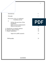 Agreements Forbidden by Law