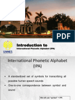 Internasional Phonetic Alphabet (IPA)
