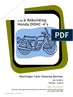 Carb Rebuilding Honda Dohc-4'S: Macgregor Carb Cleaning Services