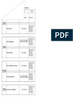 Term II MT Exam Schedule