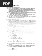 Free Cash Flow Valuation: Wacc FCFF V