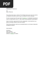 Modelo de Carta de Pedido de Apoio  Relaçãoual 