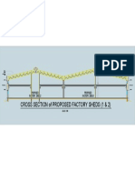 Cross Section of Proposed Factory Sheds (1 & 2)