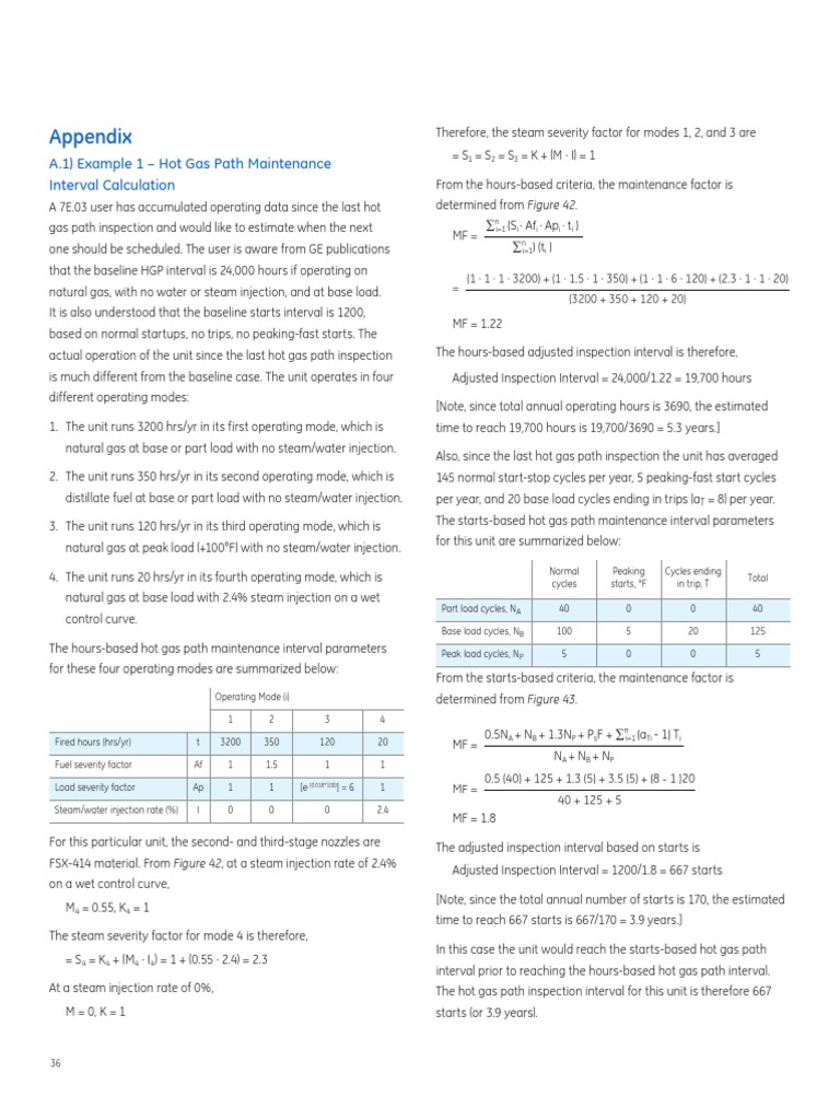 Hot Gas Path Maintenance Interval Guide | PDF | Sustainable ...