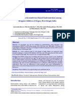 Mid Upper Arm Circumference Based Undernutrition Among Bengalee Children of Chapra, West Bengal, India