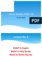 Lecture No. 6 (Belief in Angels, Scriptures and Devine Decree)