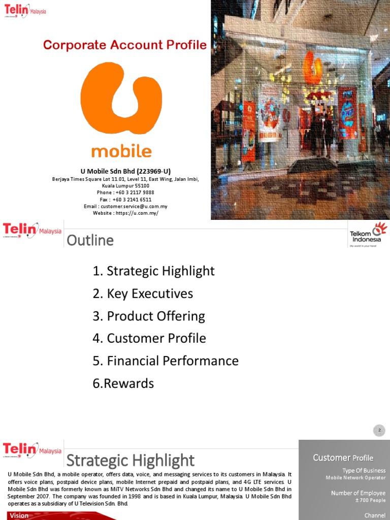 U Mobile Company Profile PDF Wireless