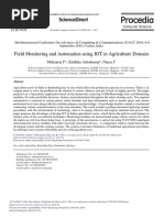 Field Monitoring and Automation Using IOT in Agriculture Domain