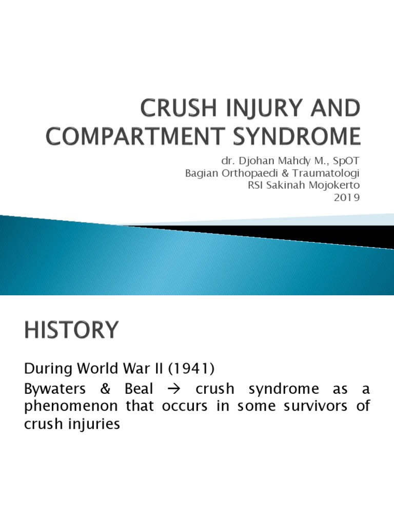Crush Injury and Compartment Syndrome PDF