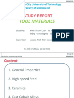 Study Report: Tool Materials