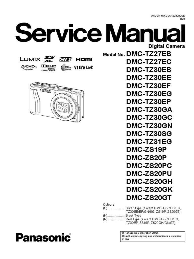 Panasonic DMC-TZ30 / DMC-TZ27 / DMC-TZ31 / DMC-ZS19 / DMC-ZS20