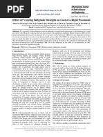 Effect of Varying Subgrade Strength