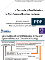 Treatments of Secondary Raw Materials in Non-Ferrous Smelters in Japan