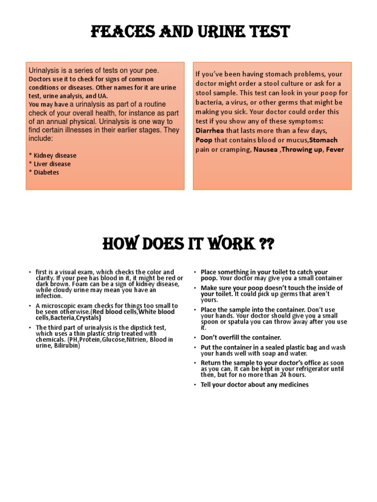 Feaces and Urine Test: Diarrhea That Lasts More Than A Few Days, Poop ...