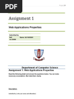 Assignment 1: Web Applications Properties