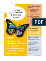 Butterflies Idiom Class Poster